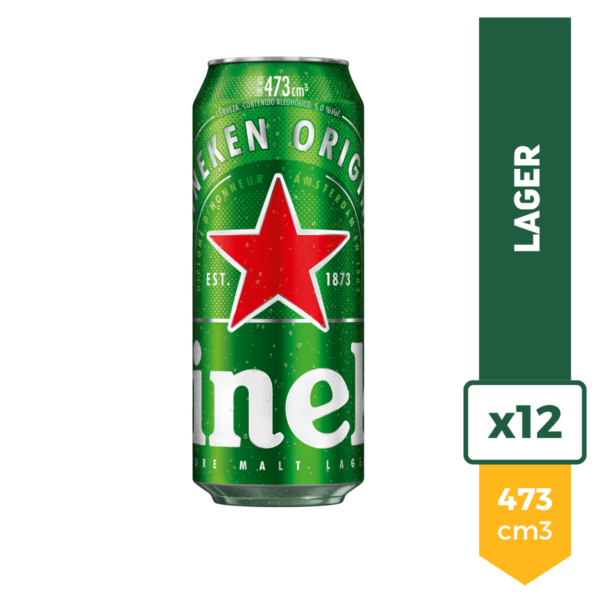 Cerveza Heineken Original 473ml x12