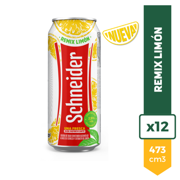 Cerveza Schneider Remix Limon 473ml x24